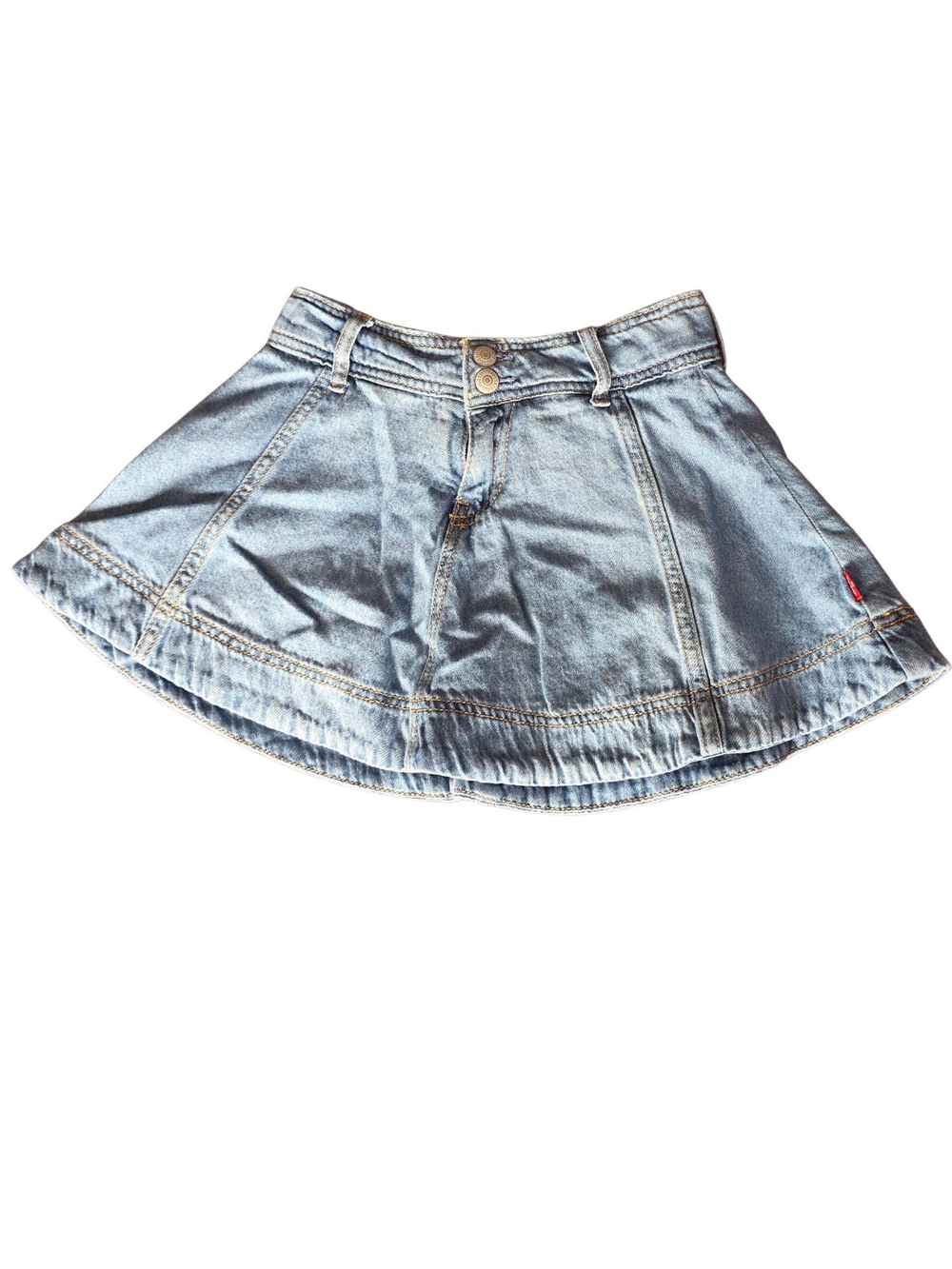 Levi's Faded Blue Denim Flounce Skort Size 5